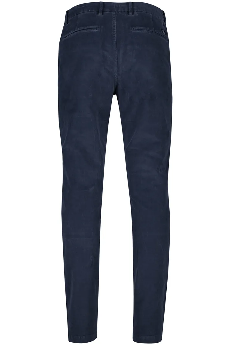 New Zealand chino donkerblauw effen katoen Napier Cord