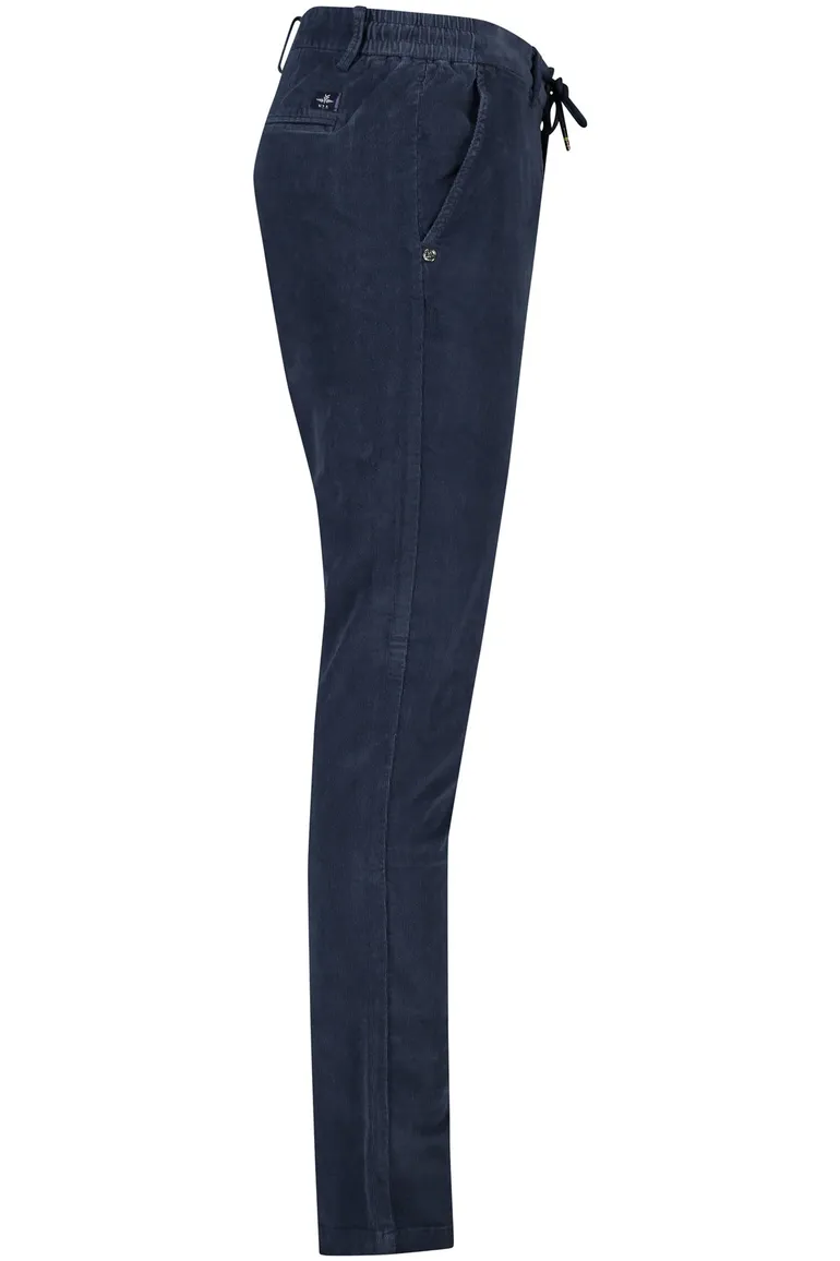 New Zealand chino donkerblauw effen katoen Napier Cord