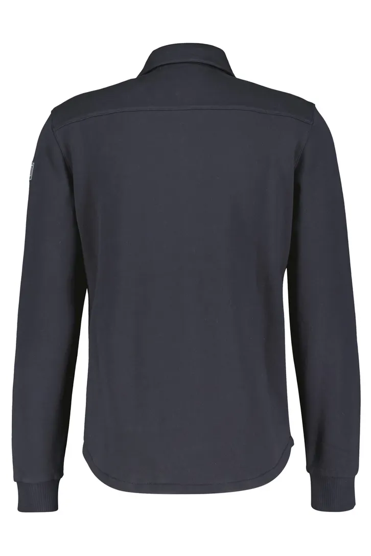 New Zealand overshirt donkerblauw Otakou effen katoen
