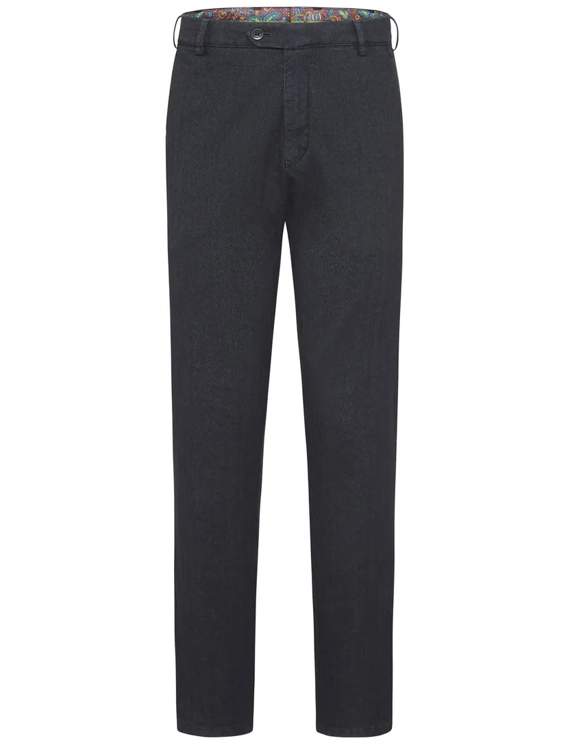 Broek Meyer Bonn donkerblauw flatfront model