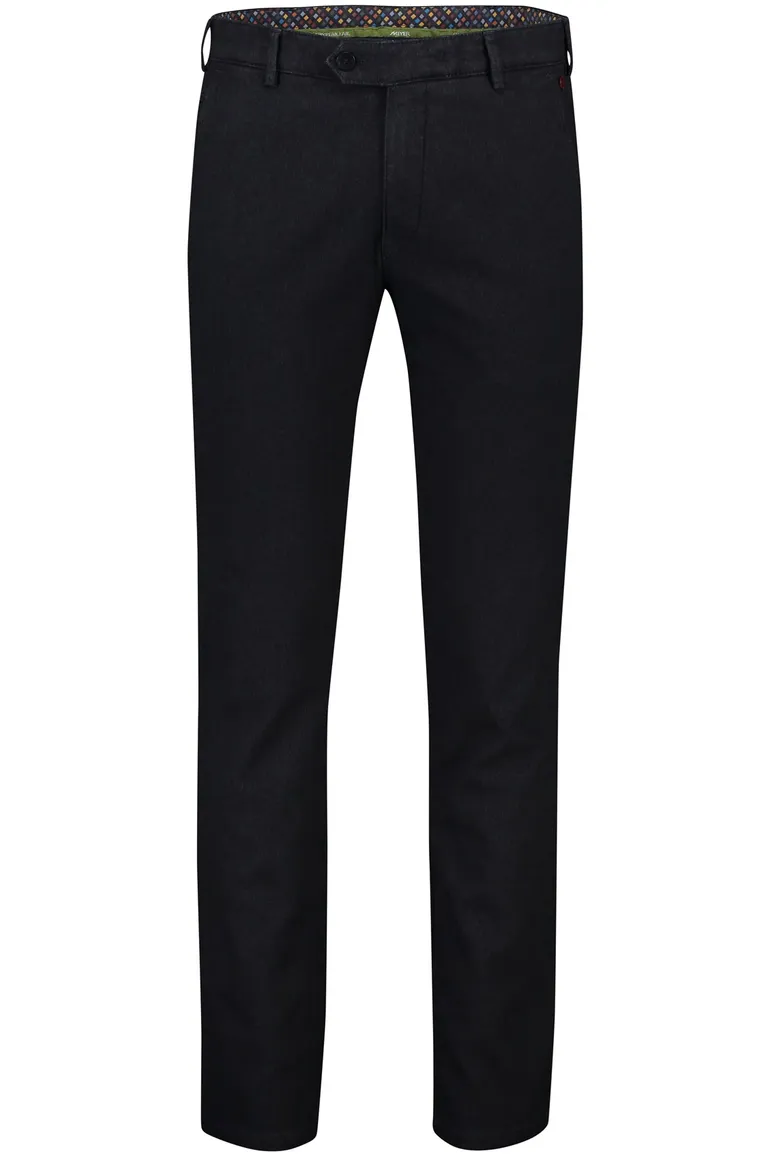 Meyer chino Bonn perfect fit zwart