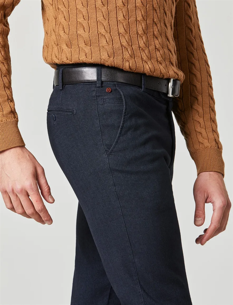 Broek Meyer donkerblauw