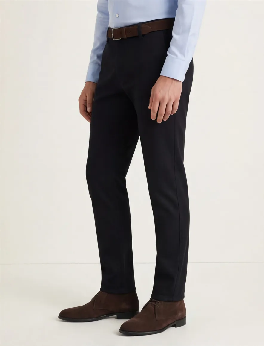 Meyer chino Bonn perfect fit zwart
