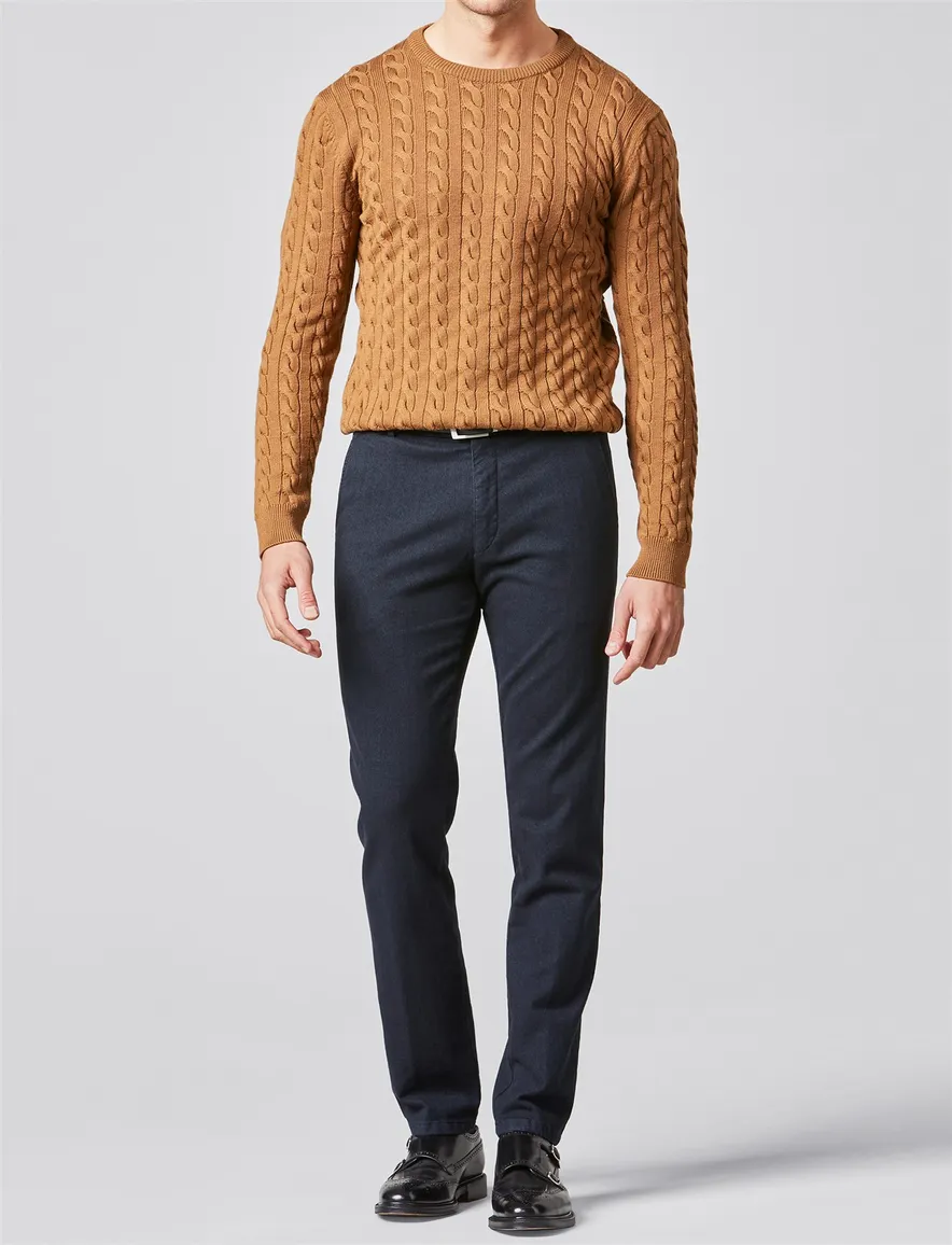Broek Meyer donkerblauw