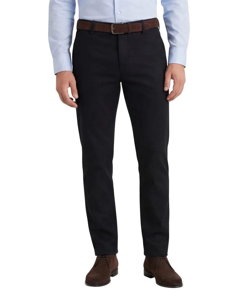Meyer chino Bonn perfect fit zwart