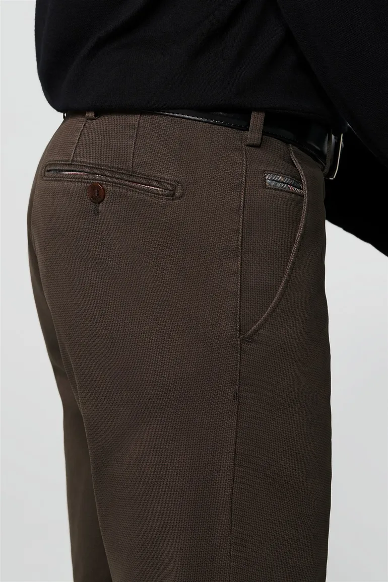 Meyer broek bruin katoen