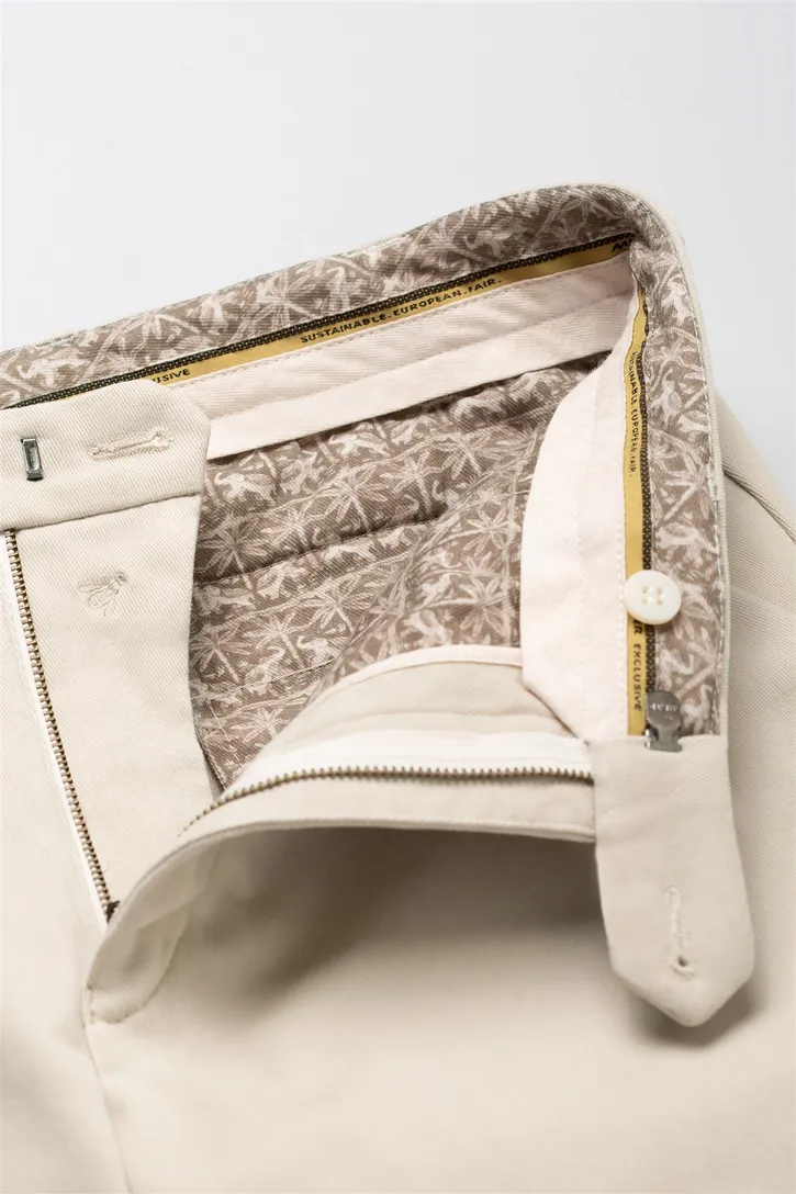 chino Meyer katoenen broek Bonn wit