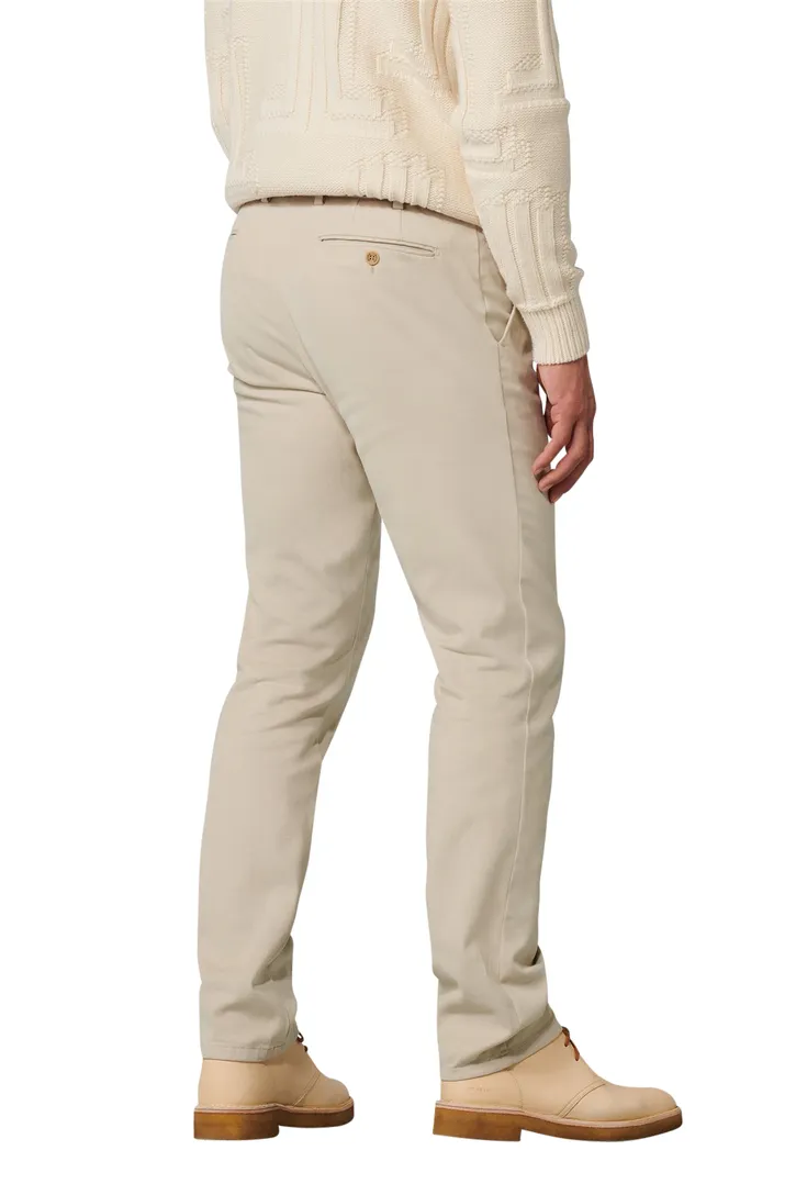chino Meyer katoenen broek Bonn wit