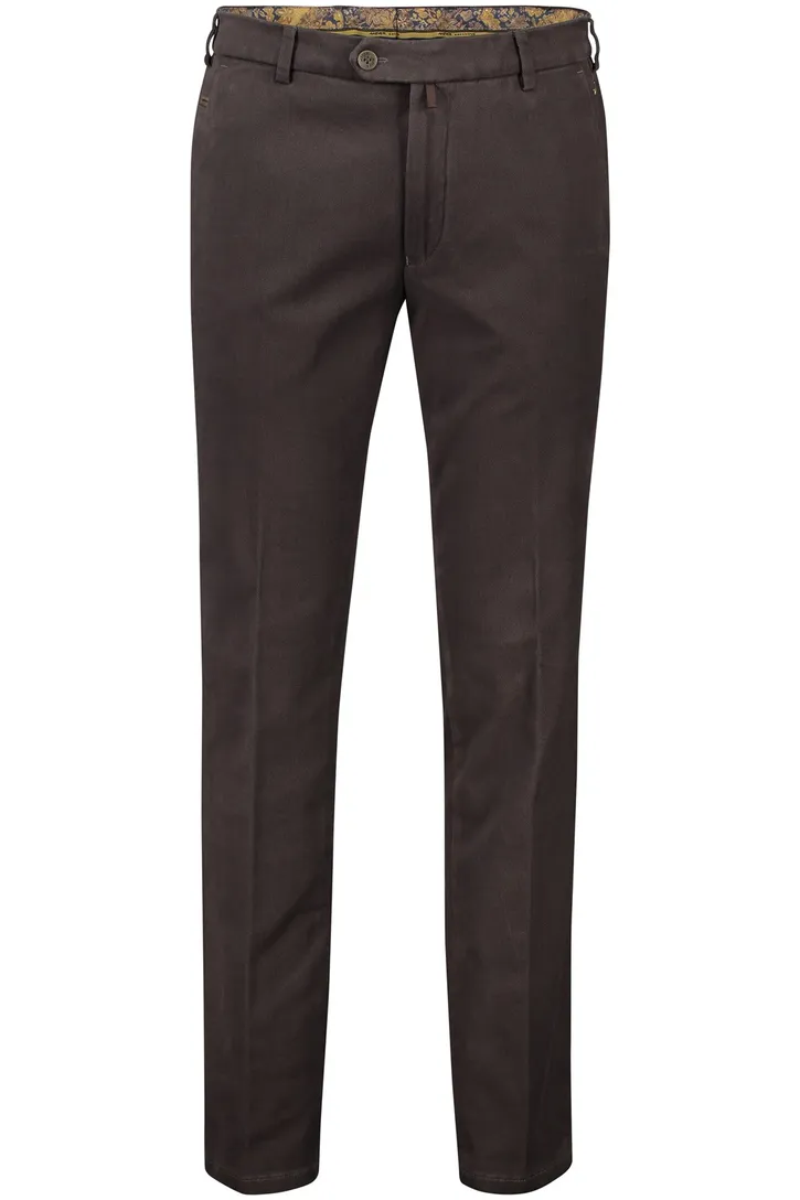katoenen broek Meyer Bonn bruin