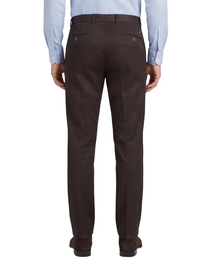 katoenen broek Meyer Bonn bruin
