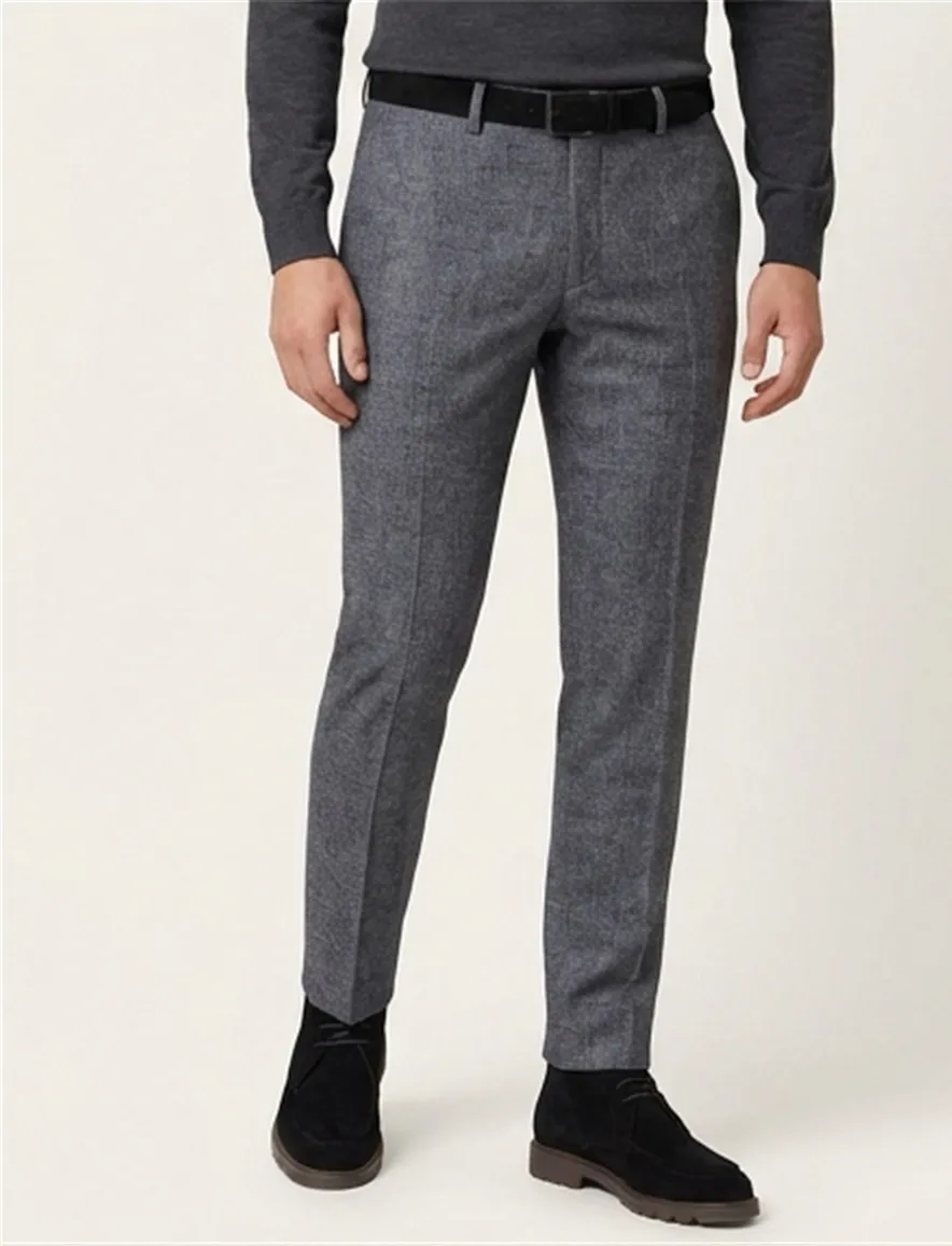Meyer pantalon wol blauw