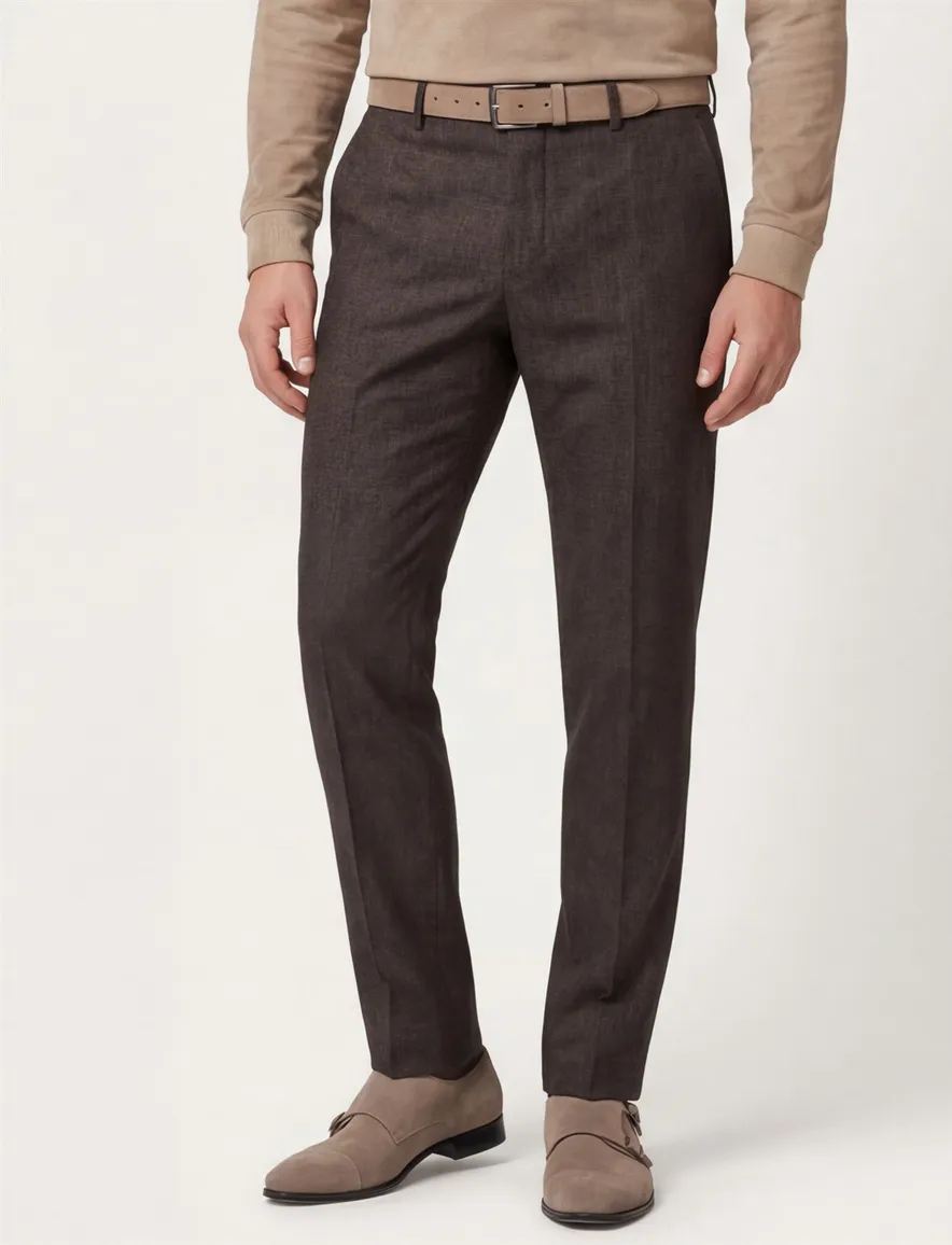 Meyer exclusive broek bruin Bonn modern fit