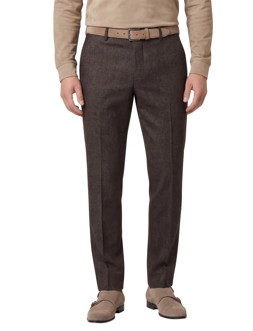 Meyer exclusive broek bruin Bonn modern fit