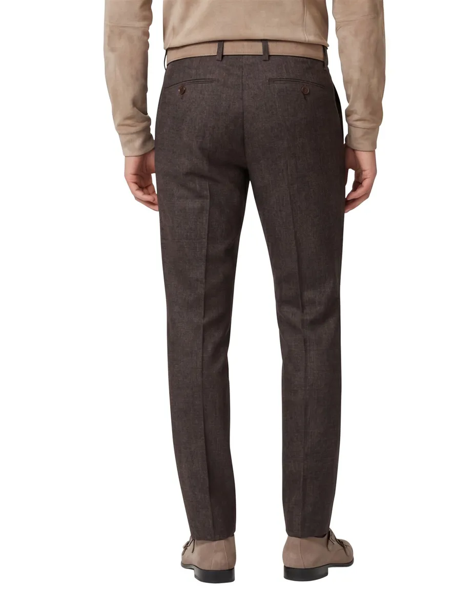 Meyer exclusive broek bruin Bonn modern fit