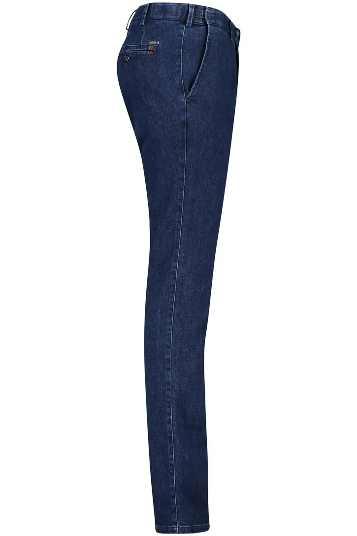 Meyer nette jeans donkerblauw effen chino denim