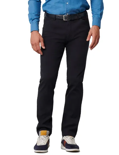 Meyer Meyer broek katoen donkerblauw
