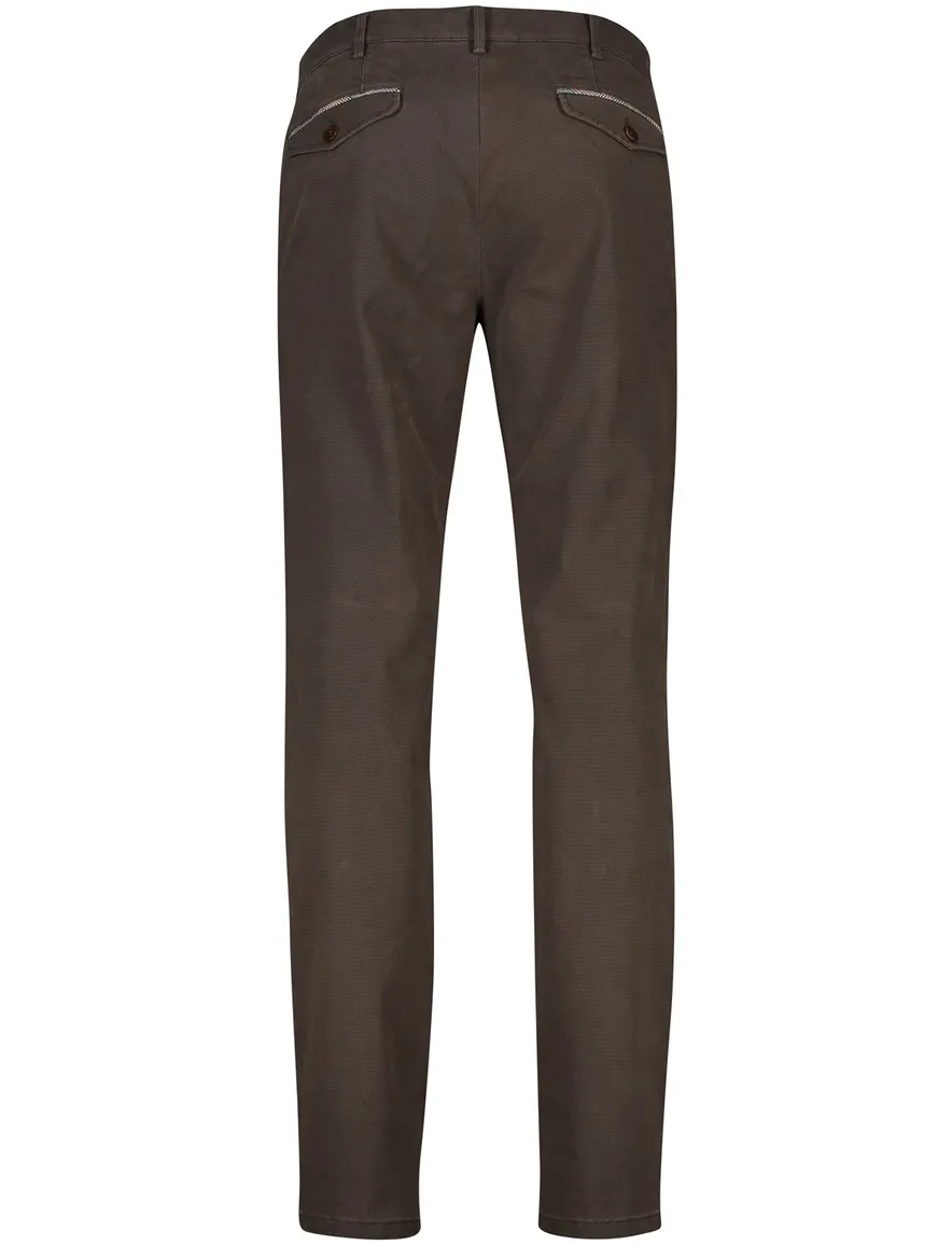 Meyer Paris broek bruin effen katoen