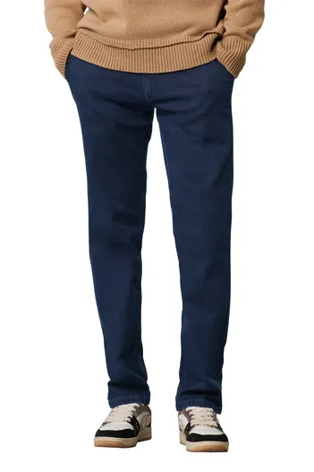 Meyer Meyer nette jeans Bonn donkerblauw effen katoen