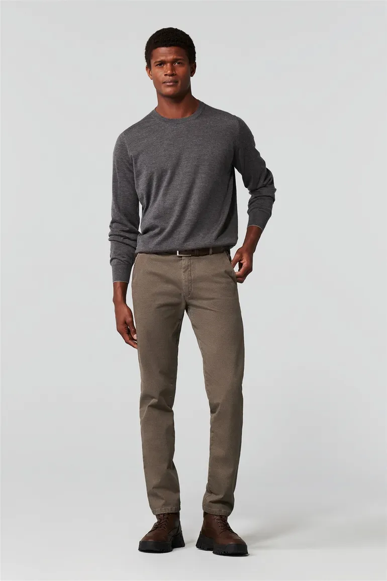 Meyer Pantalon katoen bruin tokyo