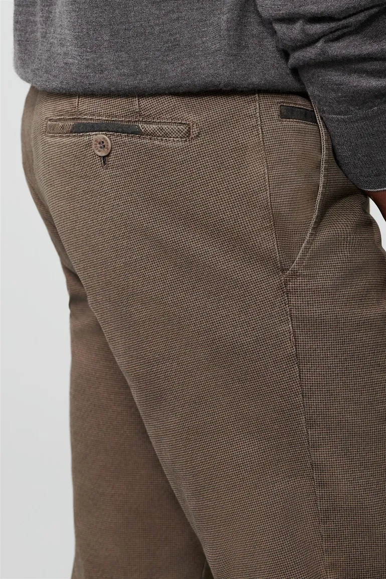 Meyer Pantalon katoen bruin tokyo