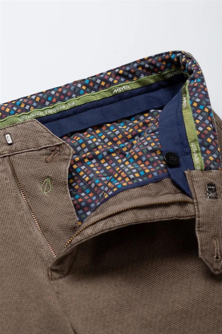 Meyer Pantalon katoen bruin tokyo