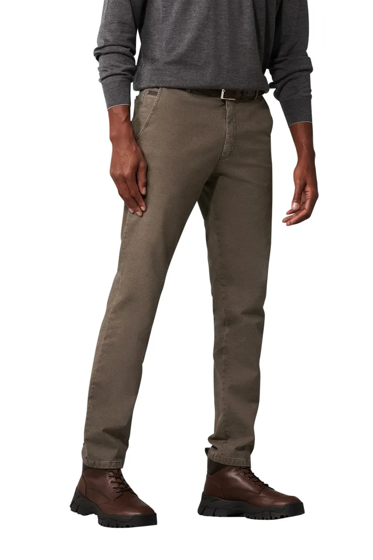 Meyer Pantalon katoen bruin tokyo