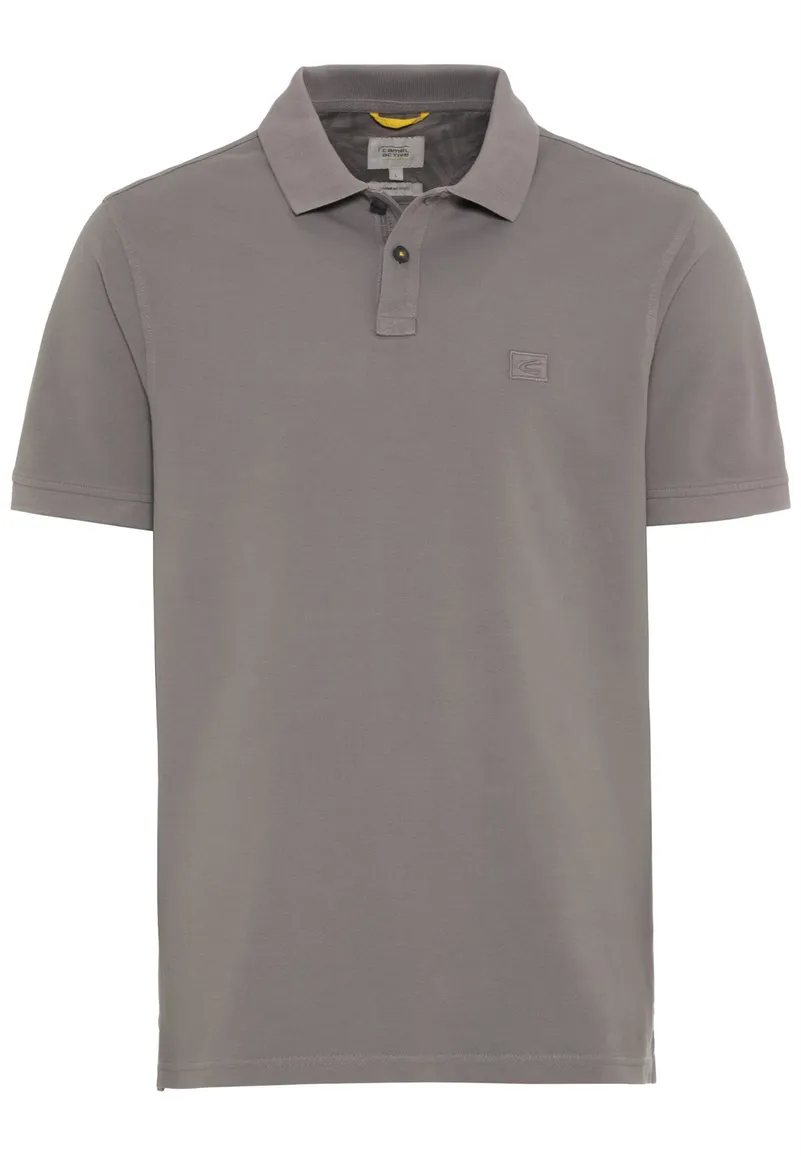 Camel Active poloshirt warm grijs