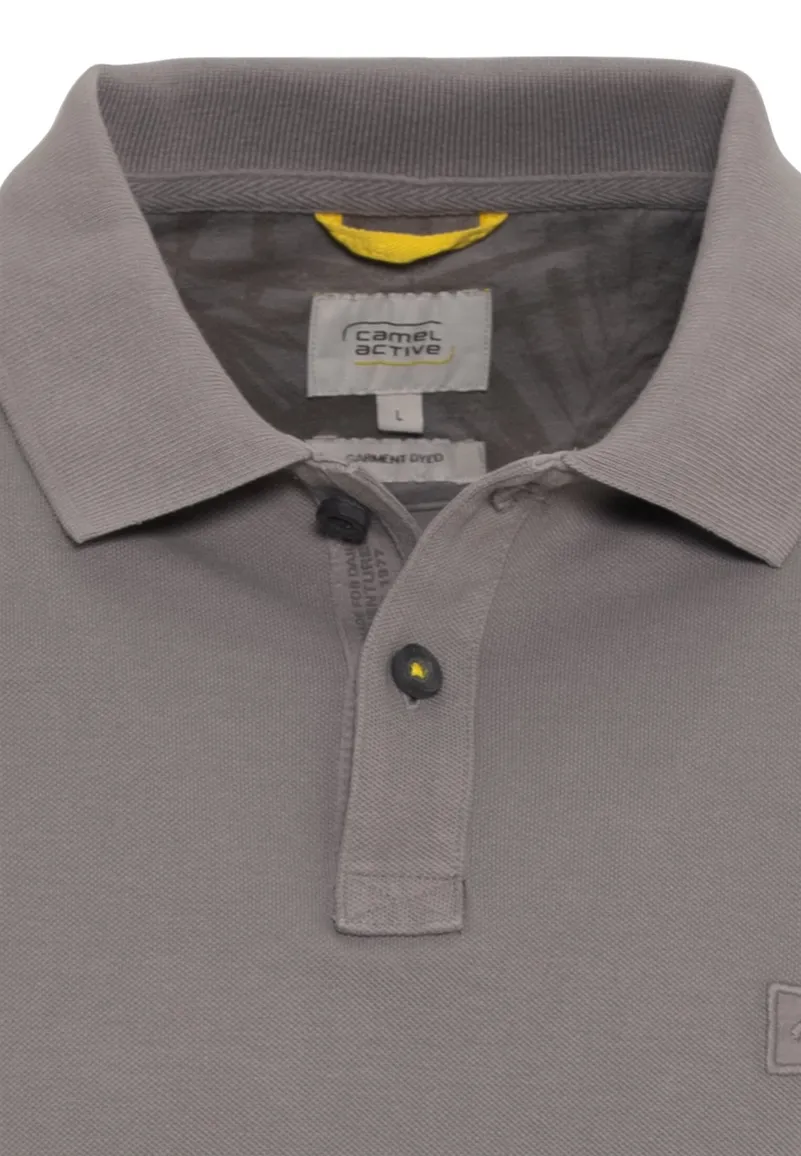 Camel Active poloshirt warm grijs