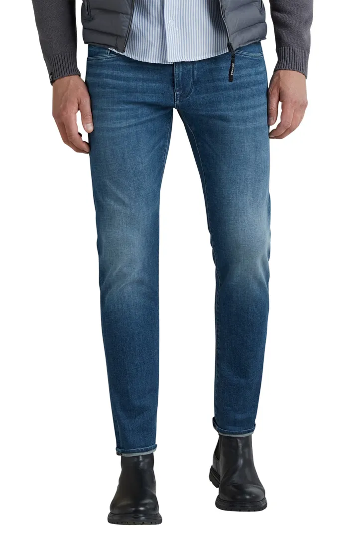 Vanguard blauw spijker slim fit jeans katoen
