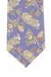 Profuomo stropdas bloemen print blauw