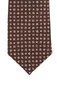 Profuomo stropdas bruin geprint