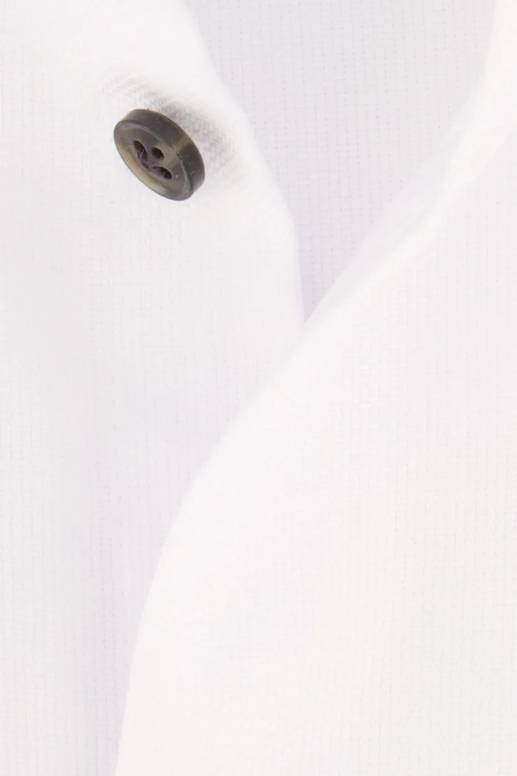 business overhemd John Miller Tailored Fit normale fit wit effen katoen