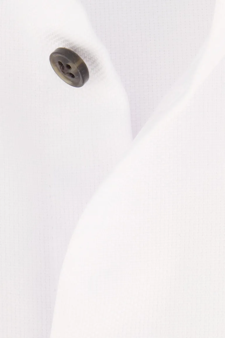 John Miller business overhemd tailored fit wit effen katoen