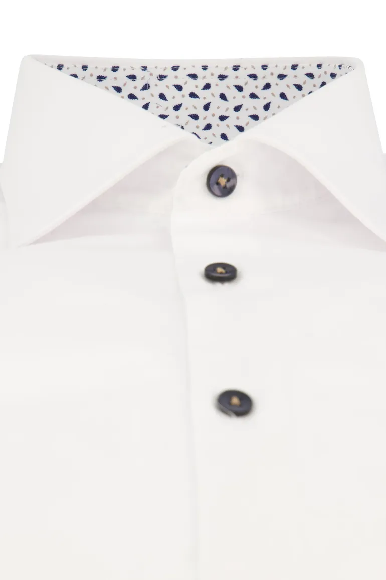 Ledub overhemd wit Modern Fit
