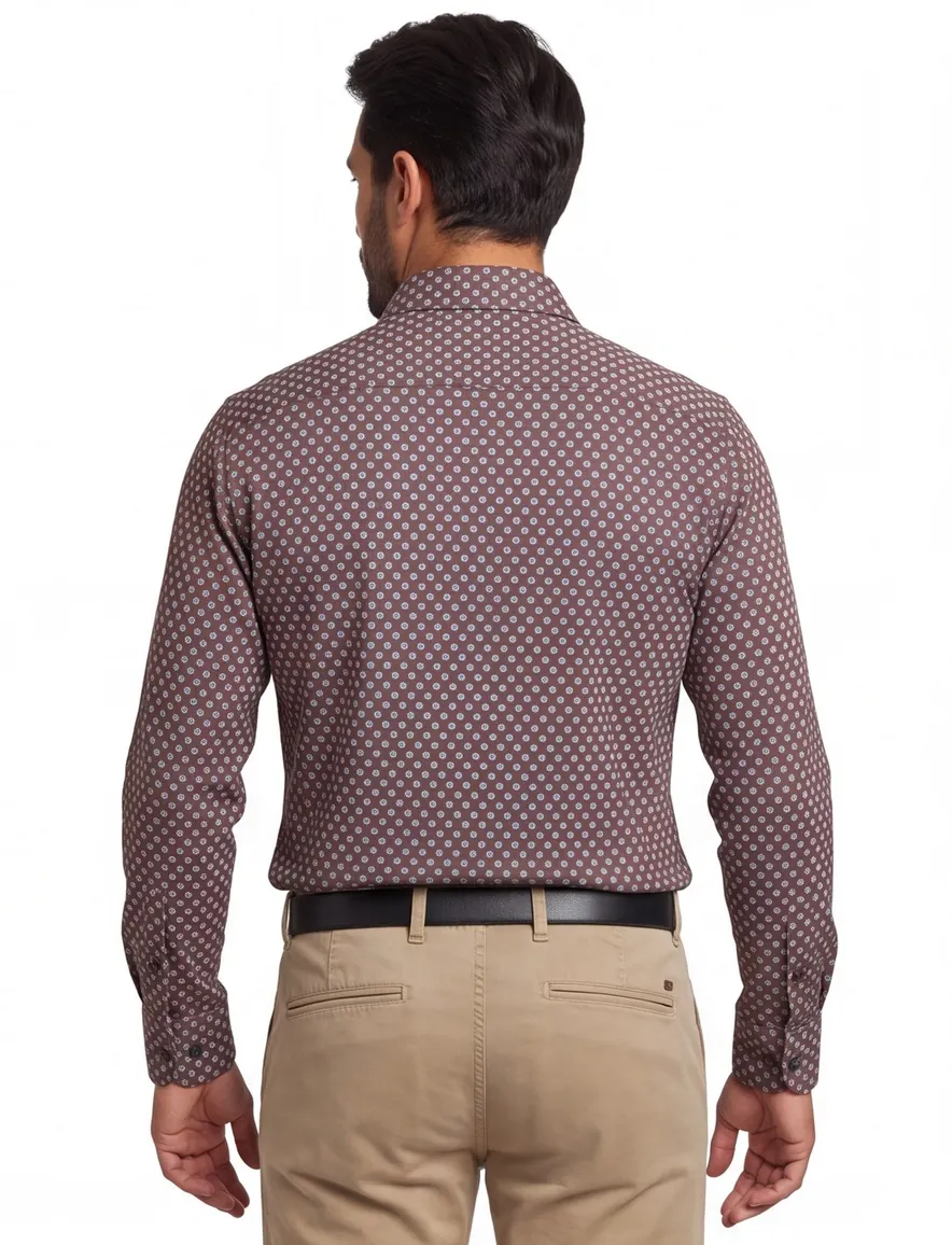 Ledub overhemd donkerblauw modern fit