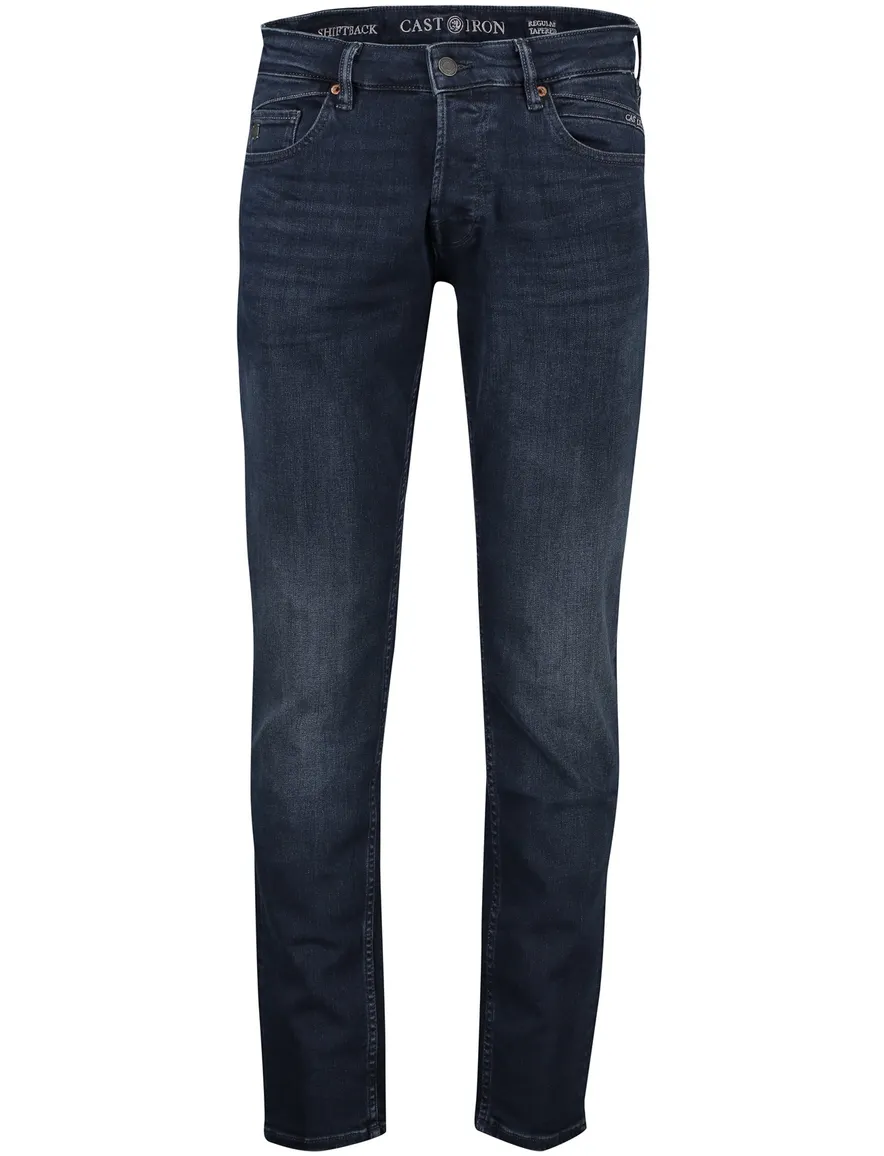 Cast Iron jeans Shiftback tapered fit donkerblauw