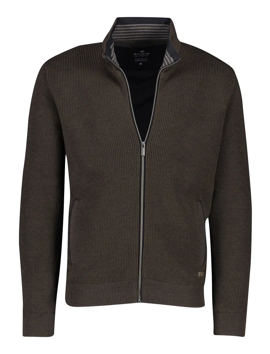 Baileys Vest donkerbruin effen