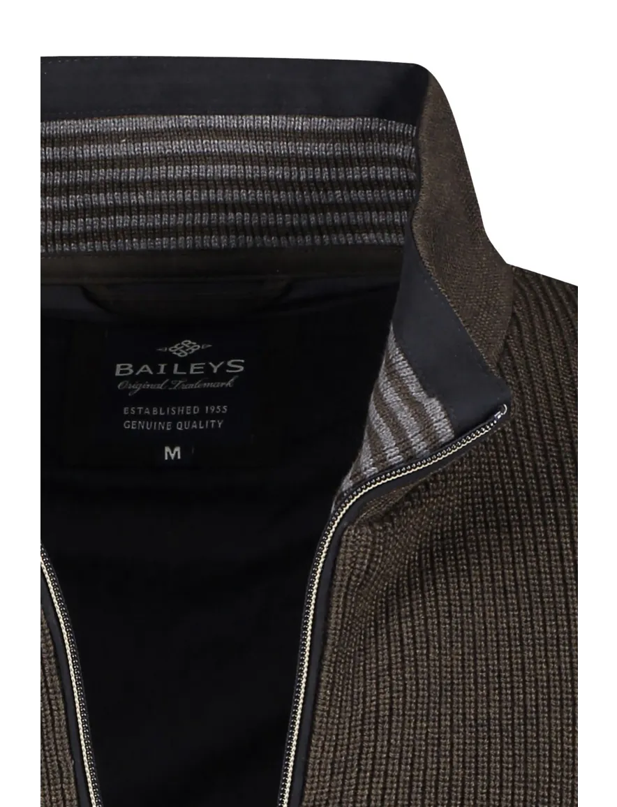 Baileys Vest donkerbruin effen