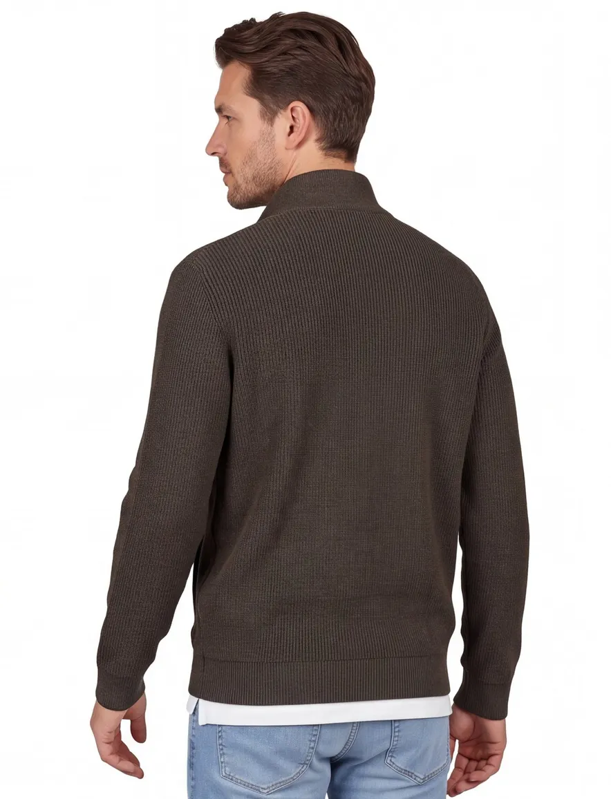 Baileys Vest donkerbruin effen