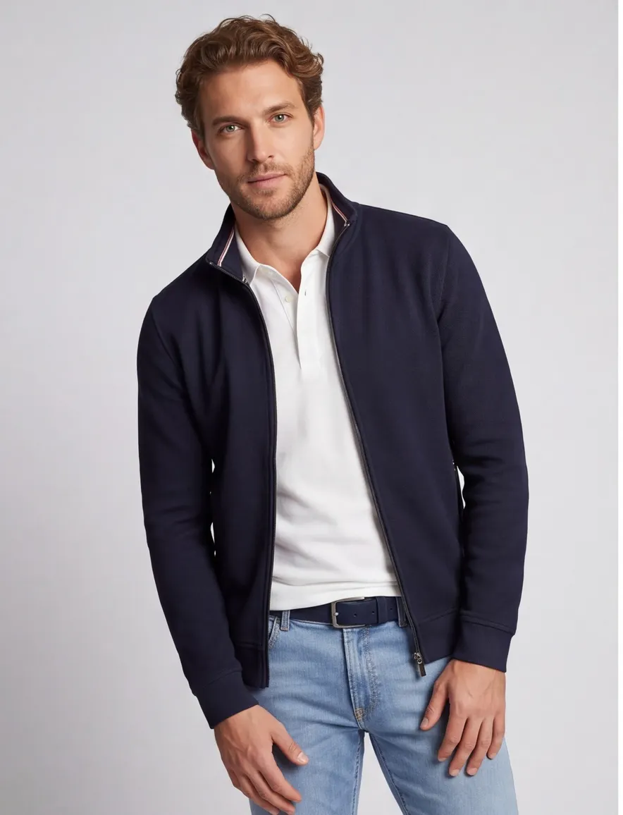 Baileys vest donkerblauw met ritszakken