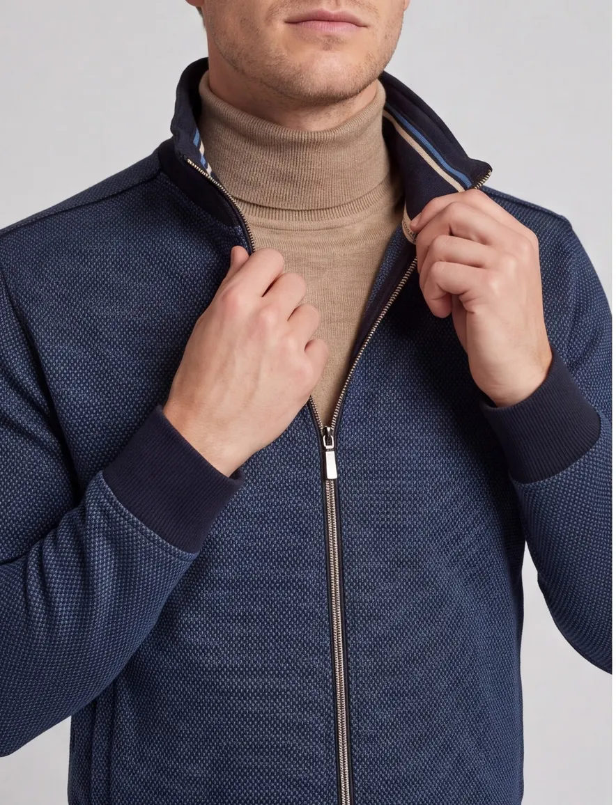 Baileys vest donkerblauw opstaande kraag