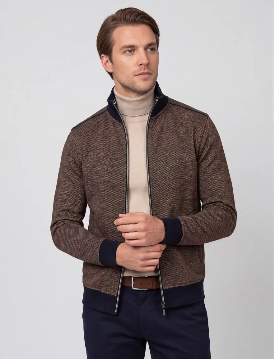 Baileys vest bruin katoen
