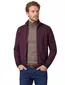 Baileys vest aubergine rits effen donkerblauwe details katoen