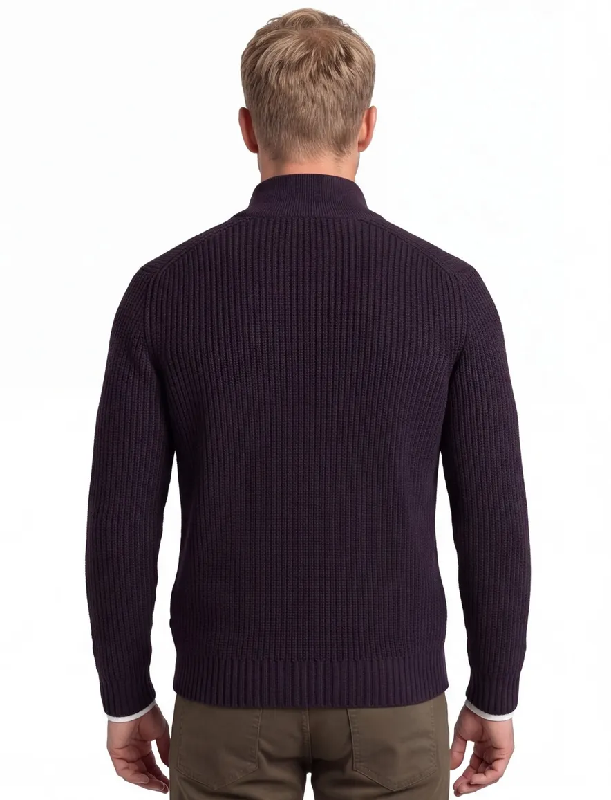 Thomas Maine vest donkerblauw rits en knopen