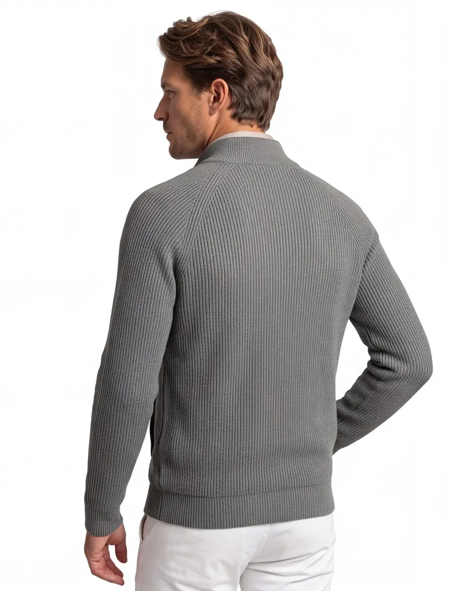 Thomas Maine vest groen/grijs