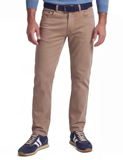 Pierre Cardin Pierre Cardin jeans effen beige katoen Big & Tall