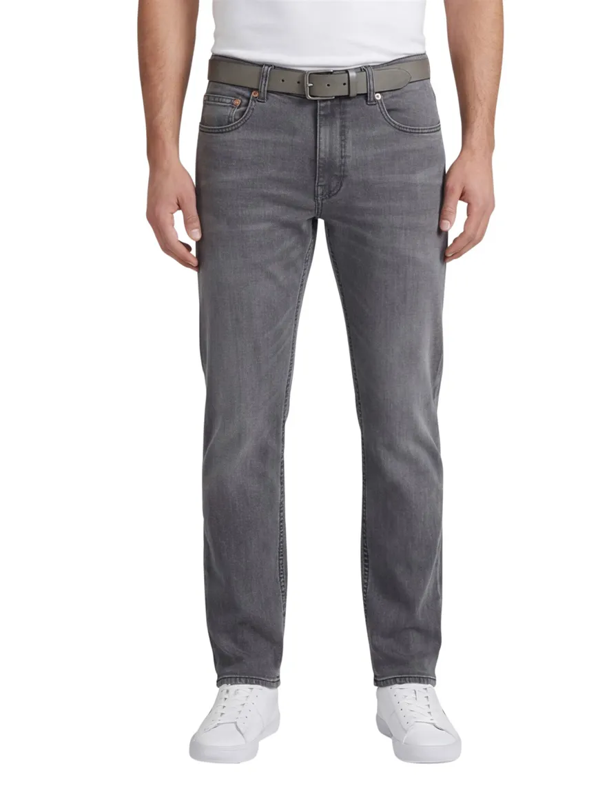 Pierre Cardin jeans Lyon Tapered Fit grijs effen