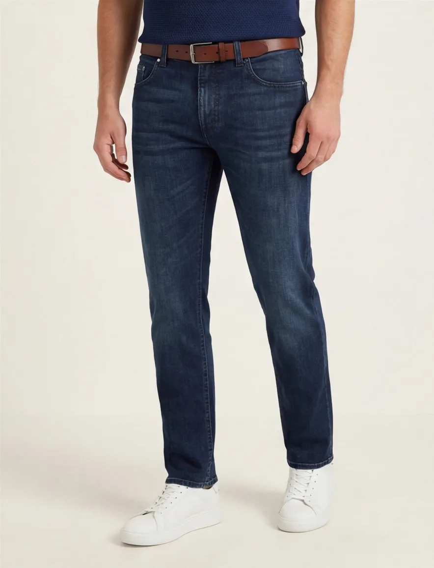 Pierre Cardin jeans Lyon Tapered Fit donkerblauw