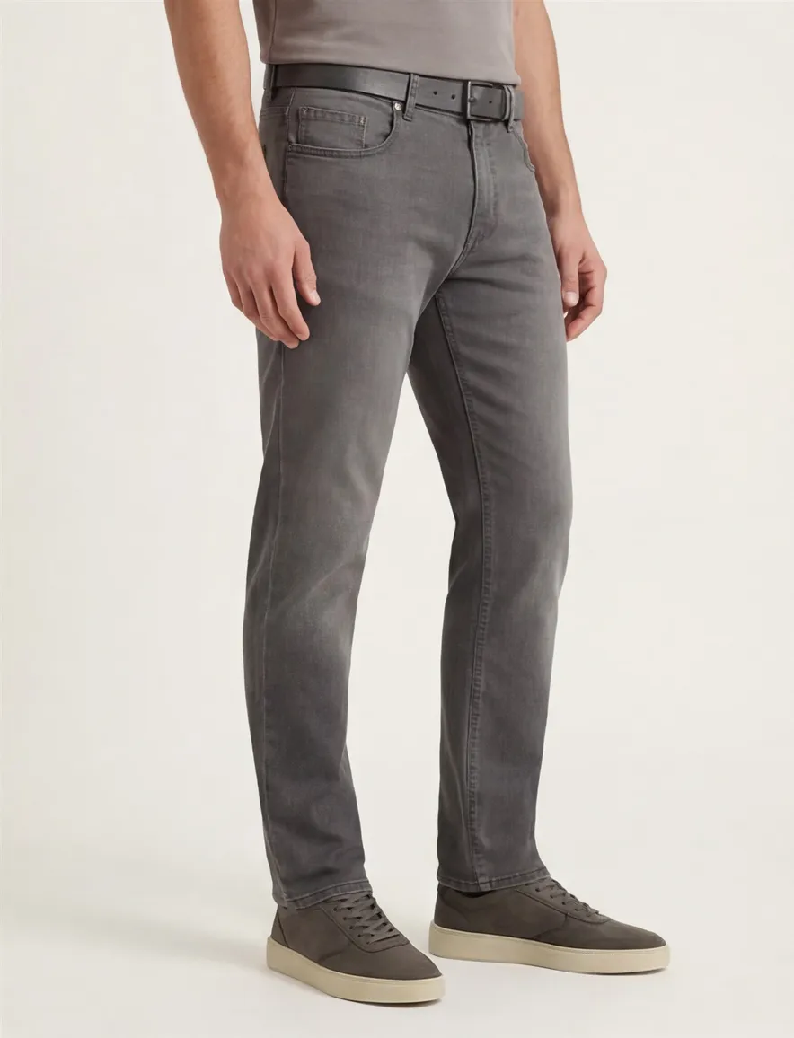 Pierre Cardin jeans grijs 5-pocket model Lyon Tapered Fit