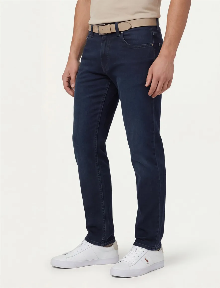 Lyon Tapered Fit jeans Pierre Cardin donkerblauw